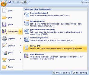 Miniatura: Microsoft Word 2007 Salvar como PDF